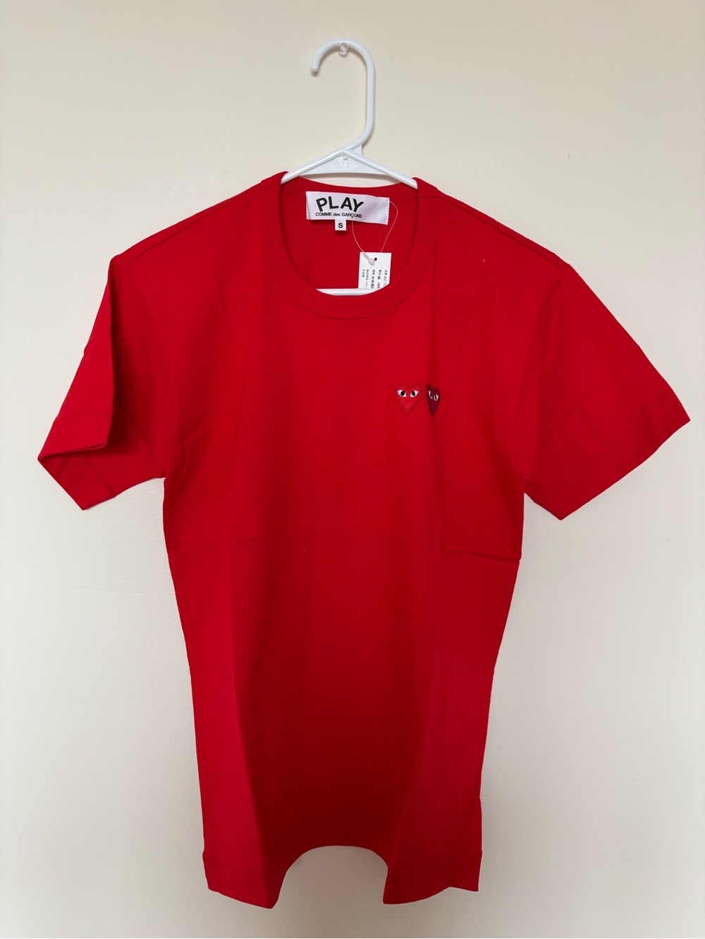 Comme des Garcons Play Embroidered Logo Tee